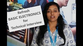 Basic Electronics introduction for technical interviews [upl. by Clementina]