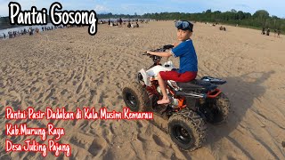 Ini Pantai Gosong Pantai Dadakan di Kala Musim Kemarau di Murung Raya Desa Juking Pajang  Rame [upl. by Anitsirhc]