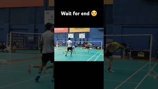 Good save 🏸😍 badminton skills sports shorts [upl. by Eido35]