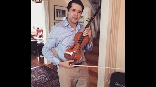 Nathaniel Robinson playing a Antonio Stradivarius violin [upl. by Tebazile]