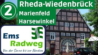 EmsRadweg bis zur Nordsee 2▶ RhedaWiedenbrück Marienfeld Harsewinkel  Radtour Radreise Doku [upl. by Halyk]