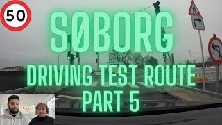 Driving test route Søborg PART 5 2024 English [upl. by Atisusej]