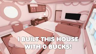 I BUILT THIS HOUSE WITH 0 BUCKS COMPLETELY FREE in Adopt me [upl. by Htnamas45]