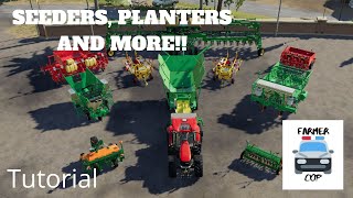 Farming Simulator 19  Tutorial for Seeders Planters and Planting EVERYTHING [upl. by Havard289]