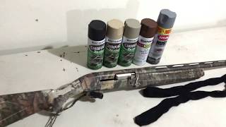 How To DIY Optifade Timber Camo a Shotgun For 30 Bucks [upl. by Newcomer140]