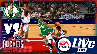 Nba Live 99 Boston CelticsHouston Rockets Season [upl. by Robma245]