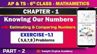 6th Class Chapter 1 Knowing Our Numbers Part2 6th Grade Maths Full Lesson  EstimatingComparing [upl. by Aihsi]