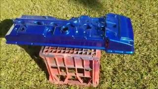 How to Removepaint BABFFGFGX Barra Engine cover [upl. by Lerat]