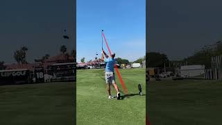 Bryson DeChambeau amazing golf swing and playing hole 18 [upl. by Dagall]