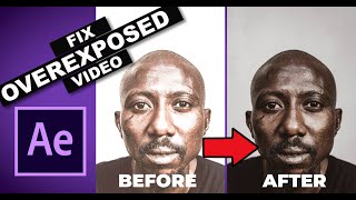 SOLVED How To Fix Overexposed Footage IN After Effects [upl. by Neffets]