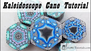 Easy Polymer Clay Cane Kaleidoscope Cane Tutorial [upl. by Birchard713]