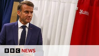 French President Emmanuel Macron calls snap parliament election  BBC News [upl. by Storz]