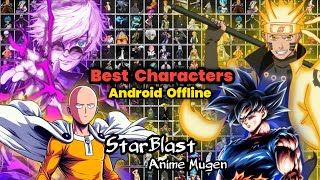 Anime Starblast Mugen Game Best Characters Android [upl. by Heigl569]