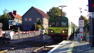 Sandymount Level Crossing  IE 8100 Class Dart Train [upl. by Aisayn602]