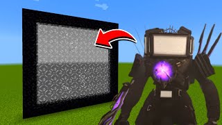 How to Make A Portal To The Titan Tv Man 2 Dimension in Minecraft [upl. by Alphonso147]