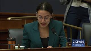 Exchange between Rep Alexandria OcasioCortez and Wells Fargo CEO CSPAN [upl. by Mihar]