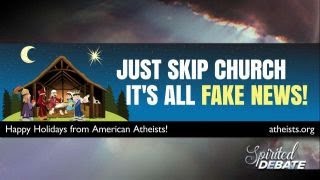 Atheist billboards say Church is Fake News cause outrage [upl. by Erodisi]