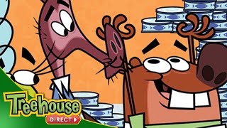 Scaredy Squirrel  The Paddy Party Problem  Hamsitcorn  FULL EPISODE  TREEHOUSE DIRECT [upl. by Ahcarb]