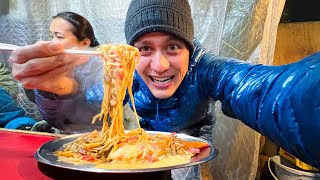 Japanese Street Food  ORIGINAL FRIED RAMEN  5 Must Eat Foods in Fukuoka Japan [upl. by Ellyn]