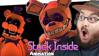 STUCK INSIDE ▶ FNAF MUSIC ANIMATED VIDEO Living Tombstone CG5 Black Gryph0n amp More FNAF REACTION [upl. by Kelula874]