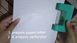 tutorial use perforator [upl. by Grishilda]