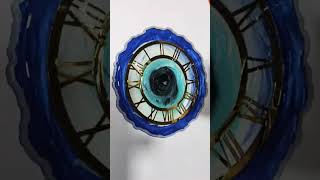 Resin Evil eye clock resinartindia resin resinart resinclock evileye clock resindiy [upl. by Husain]