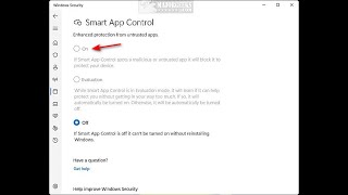 How to Turn Smart App Control On or Off in Windows 11 [upl. by Nwahsel]