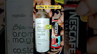 coffee powder  castor oil for hair growth ✅ shorts [upl. by Eelrefinnej]