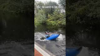 when you have to keep the summer focus in winter weather 🥺 📹 markkearneykayak [upl. by Christiano431]