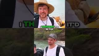 Surviving the Uninhabited Island Challenge Our 7Day Struggle  mrbeast shorts [upl. by Avad509]