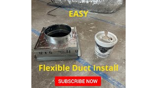 HOW TO INSTALL FLEXIBLE DUCTWORKThe EASY way [upl. by Isaak]