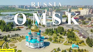 Russia Omsk by Drone Footage [upl. by Enineg]