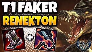 T1 Faker Renekton vs Aatrox  TOP  Patch 1318 Korea Challenger ✅ [upl. by Trygve]