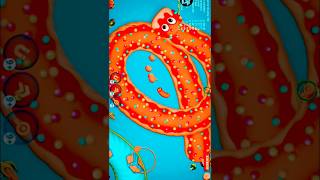 Wormszoneio🐍worms zone pro slither snake 46🐍shorts ytshorts worms snake viralshorts [upl. by Sorazal529]