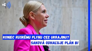 Koniec ruskému plynu cez Ukrajinu Takto predstavila Saková plán B [upl. by Sirraj]