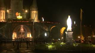 Procession Mariale aux flambeaux at the Sanctuaire de Lourdes  9 September 2024 [upl. by Einwahr]