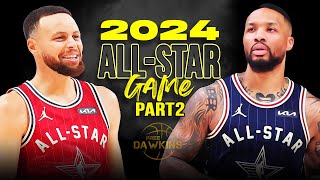 NBA 2024 AllStar Game Full Highlights  East vs West  Part2  FreeDawkins [upl. by Dever]