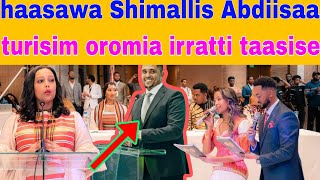 Haasawa obbo Shimallis Abdiisaa miss Turizim Oromia irratti taasisan [upl. by Imerej]