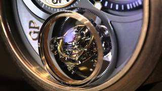 GirardPerregaux TriAxial Tourbillon Watch HandsOn  aBlogtoWatch [upl. by Grover]