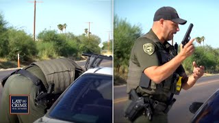 I Have a Weapon AZ Deputy Swipes Handgun from Driver During Traffic Stop [upl. by Inimak551]