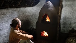 Building a Medieval Clay Oven in the AngloSaxon House  Part I  RomanoBritish Updraft Furnace [upl. by Stefan]