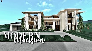 Bloxburg Modern Mega 3 Story Mansion  No Large Plot  Realistic House Build [upl. by Ing441]