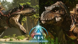 NOUVEAU TREX EVO ET GIGANO EVO  ARK ASCENDED Paleo ARK  Evolution [upl. by Nired33]