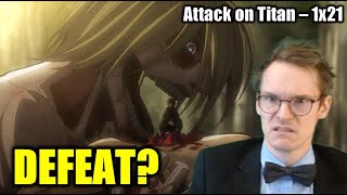 WHEN TRUST IN COMRADES IS NOT ENOUGH  Attack on Titan 1x21 BLIND REACTANALYSIS [upl. by Ailsun8]