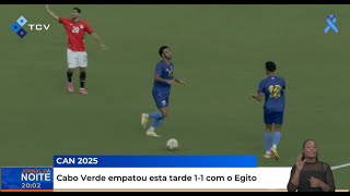 CAN 2025 Cabo Verde empatou esta tarde 11 com o Egito [upl. by Levon665]