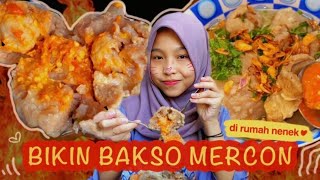 BIKIN BAKSO BERANAK MERCON DI RUMAH NENEK ♥️ VLOG 🫶 [upl. by Jodoin]