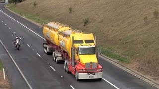 Australian Trucks Trucking on the Hume Highway Part 4 Sat 260512 [upl. by Euqinamod]