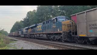 CSX C40630 double barrel Helene reroute at North Collier Petersburg VA 10052024 [upl. by Deth]