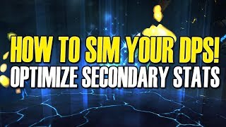 🧐 Guide How to Sim DPS  Stat Priority RaidbotsPawn Battle for Azeroth BFA WoW [upl. by Epolulot639]