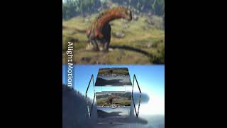 Ark Giganotosaurus vs ark titanosaurus ark jurassicworld dinosaur shorts [upl. by Idihsar]